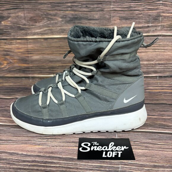 Nike Roshe One Hi Women's Gray Lace Up Boots Size 8.5 - Picture 3 of 8